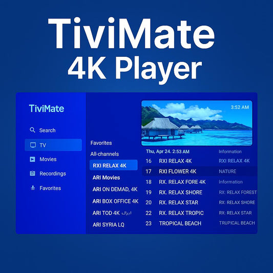 TiviMate Pro TV App - Gold4K Player